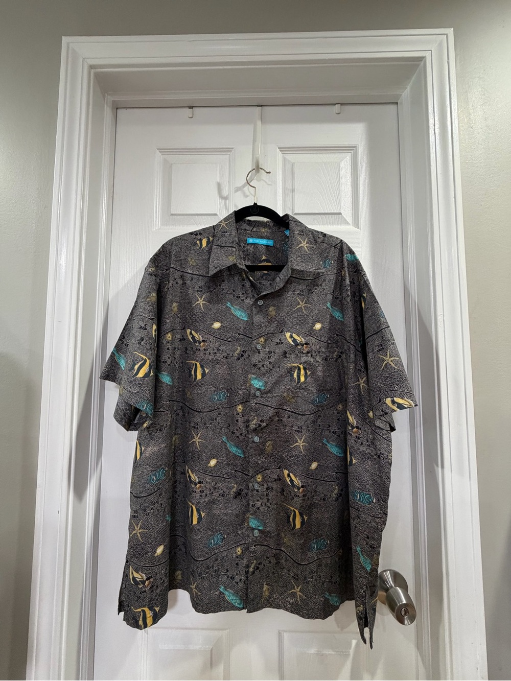Tori Richard Fish Shells Oceanic Shirt - Picture 1 of 9